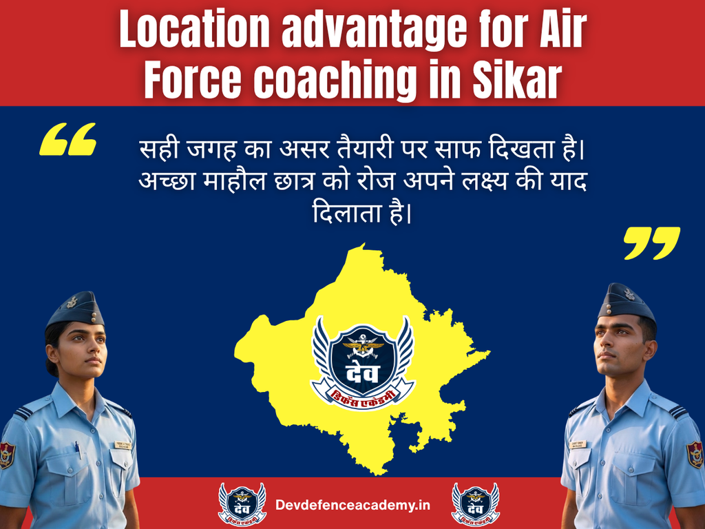 Location advantage for Air Force coaching in Sikar
