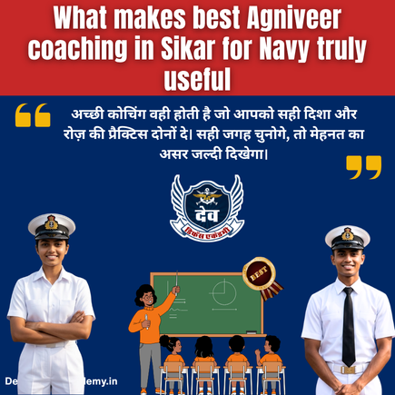 Read more about the article Best Agniveer coaching in Sikar for Navy: Complete Guide