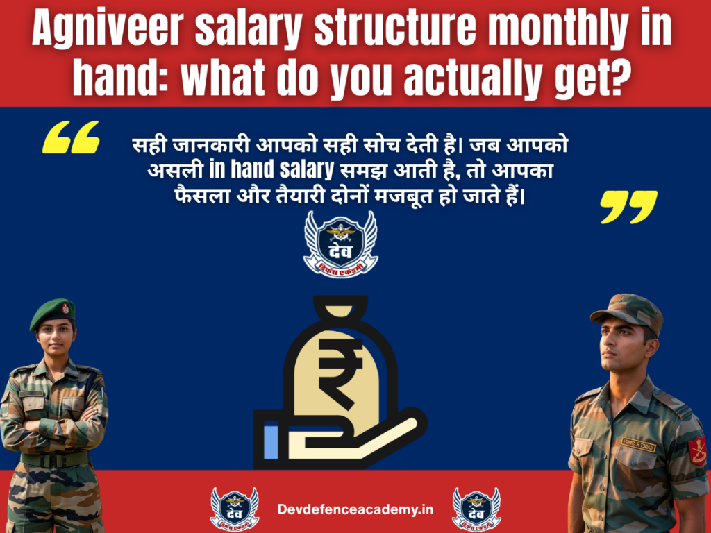 Agniveer salary structure monthly in hand: what do you actually get?
