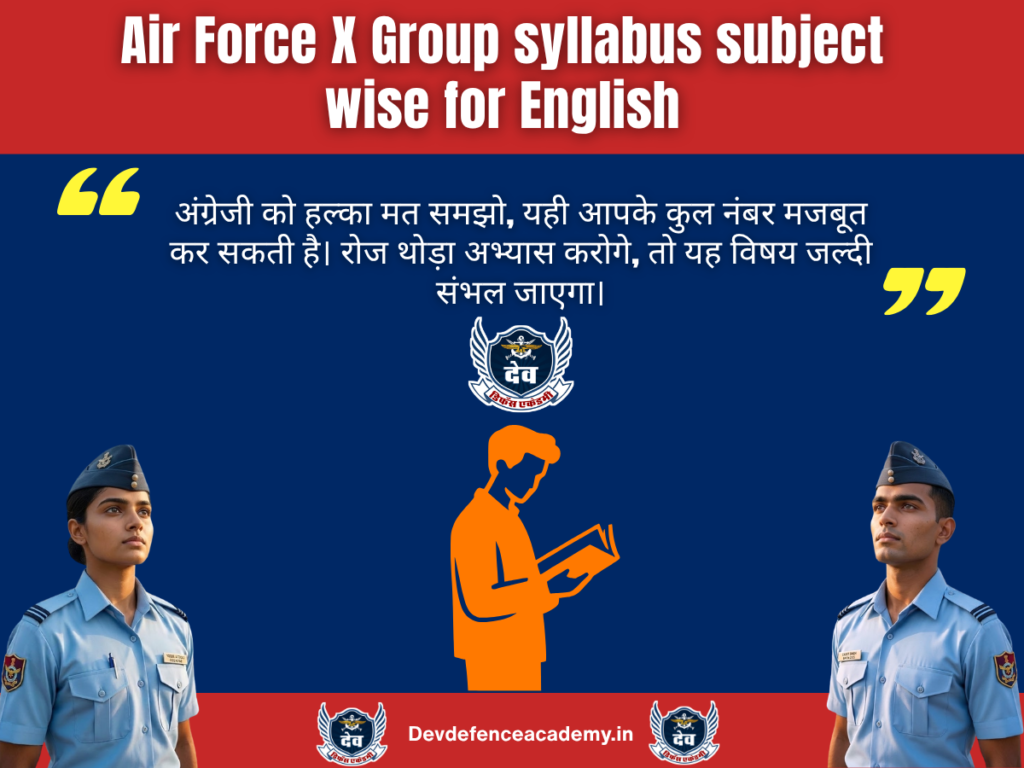 Air Force X Group syllabus subject wise for Physics