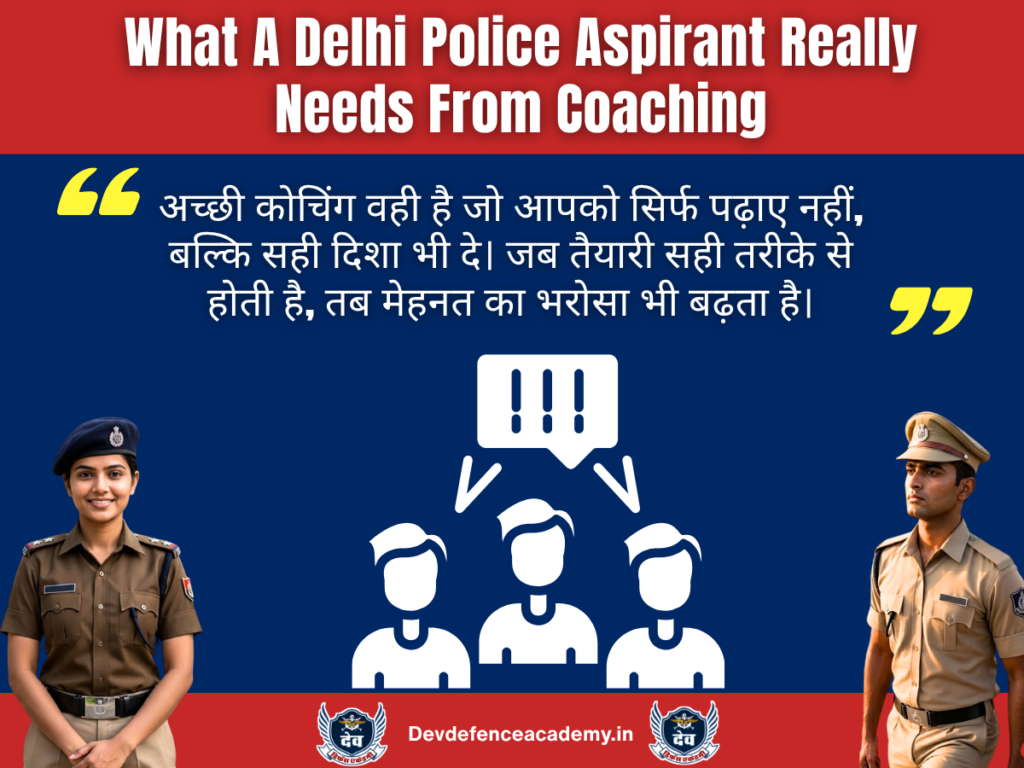 What A Delhi Police Aspirant Really Needs From Coaching