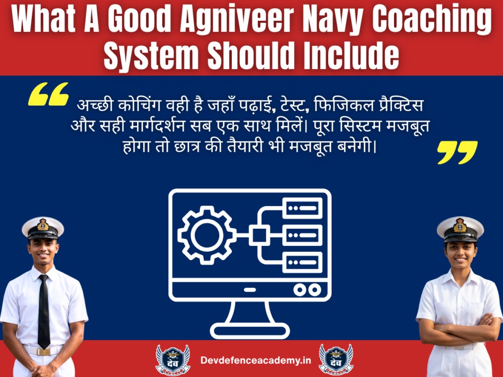 What A Good Agniveer Navy Coaching System Should Include