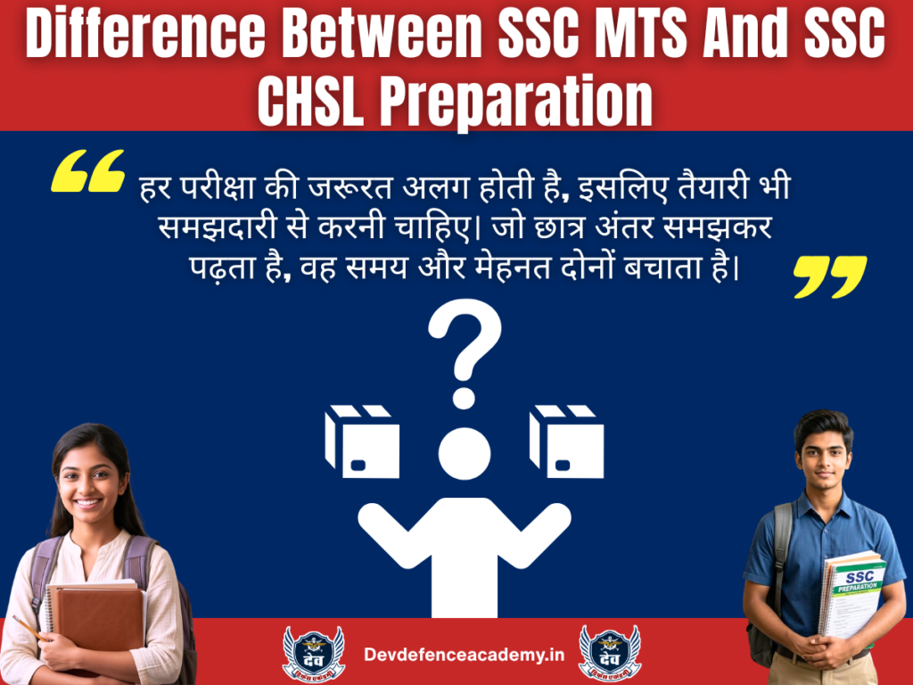 Difference Between SSC MTS And SSC CHSL Preparation