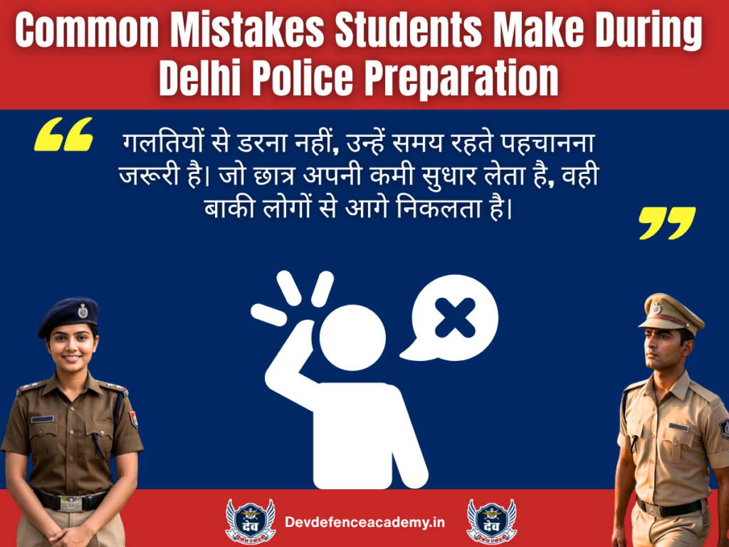 Common Mistakes Students Make During Delhi Police Preparation