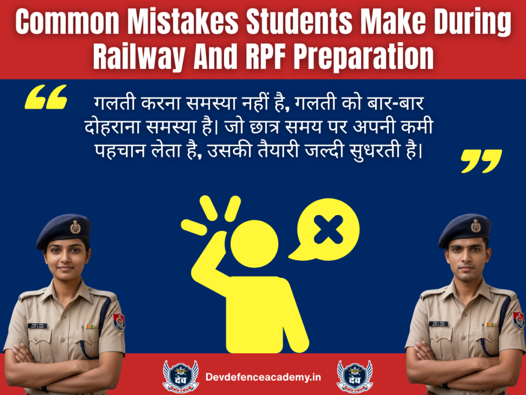 Common Mistakes Students Make During Railway And RPF Preparation