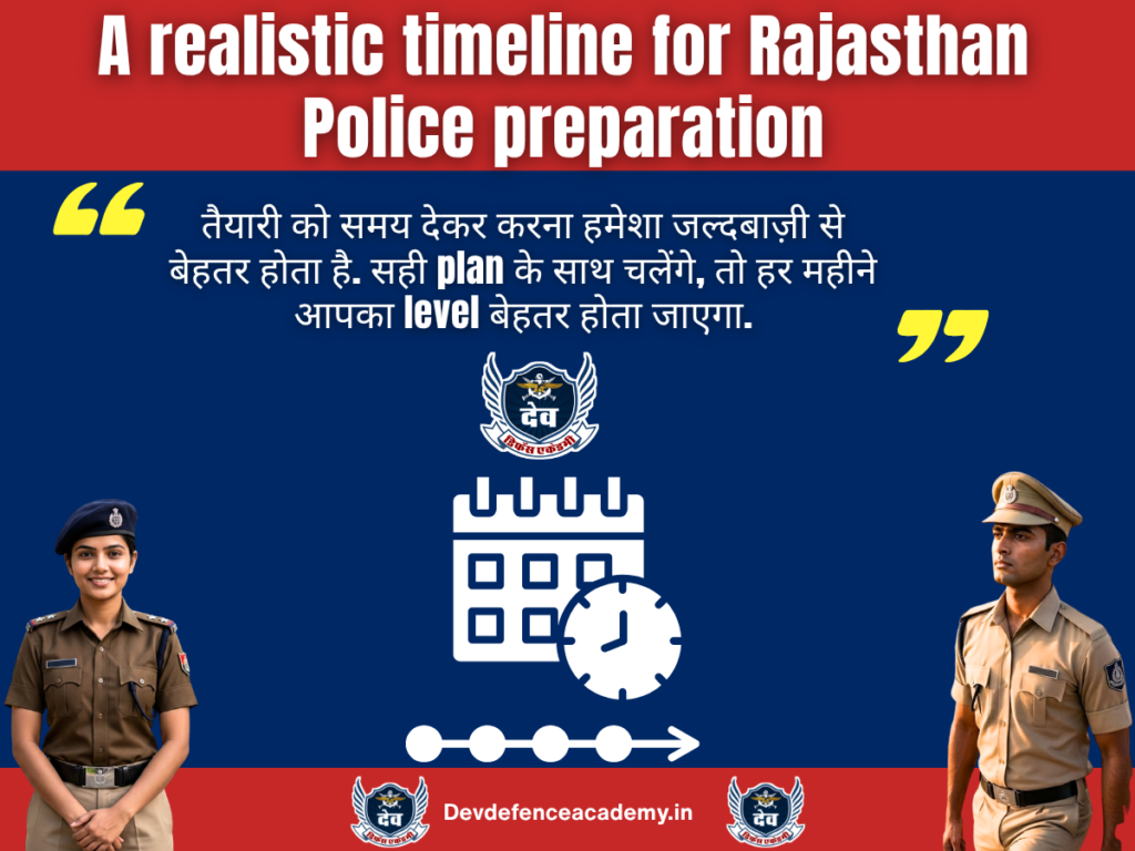 A realistic timeline for Rajasthan Police preparation