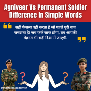 Read more about the article Agniveer Vs Permanent Soldier Difference: What Students Must Know Before Choosing