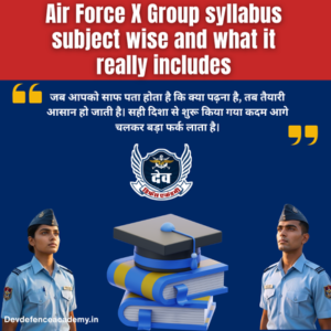 Read more about the article Air Force X Group syllabus subject wise full Guide