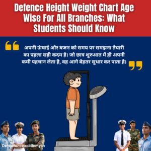 Read more about the article Defence Height Weight Chart Age Wise For All Branches