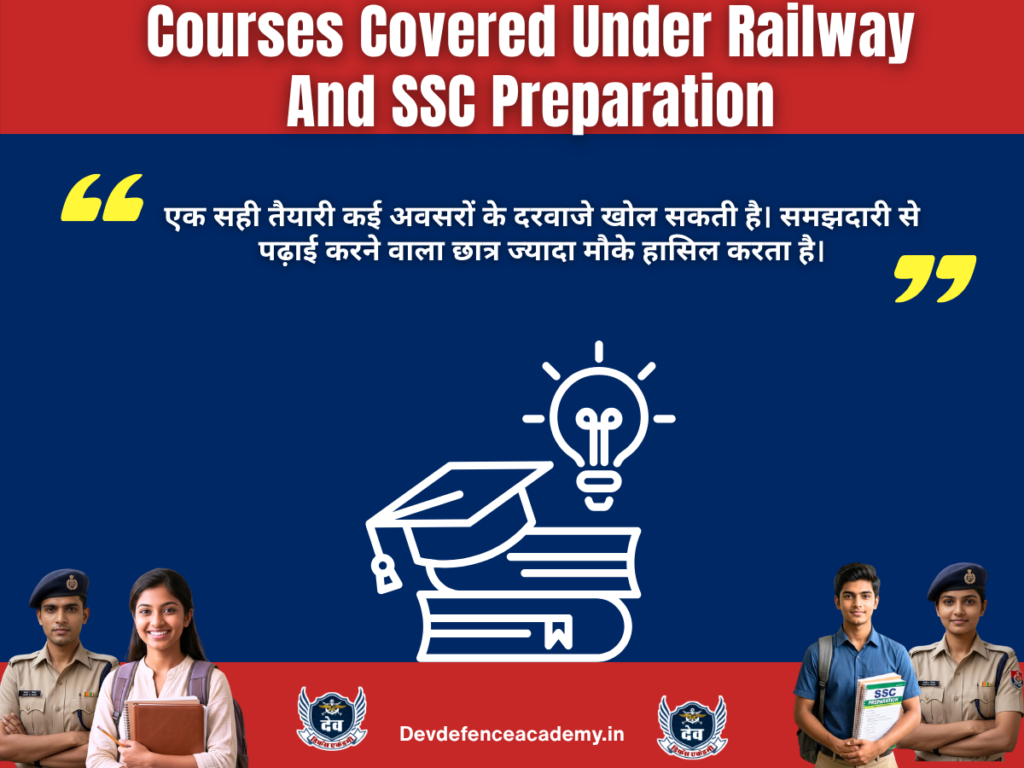 Courses Covered Under Railway And SSC Preparation