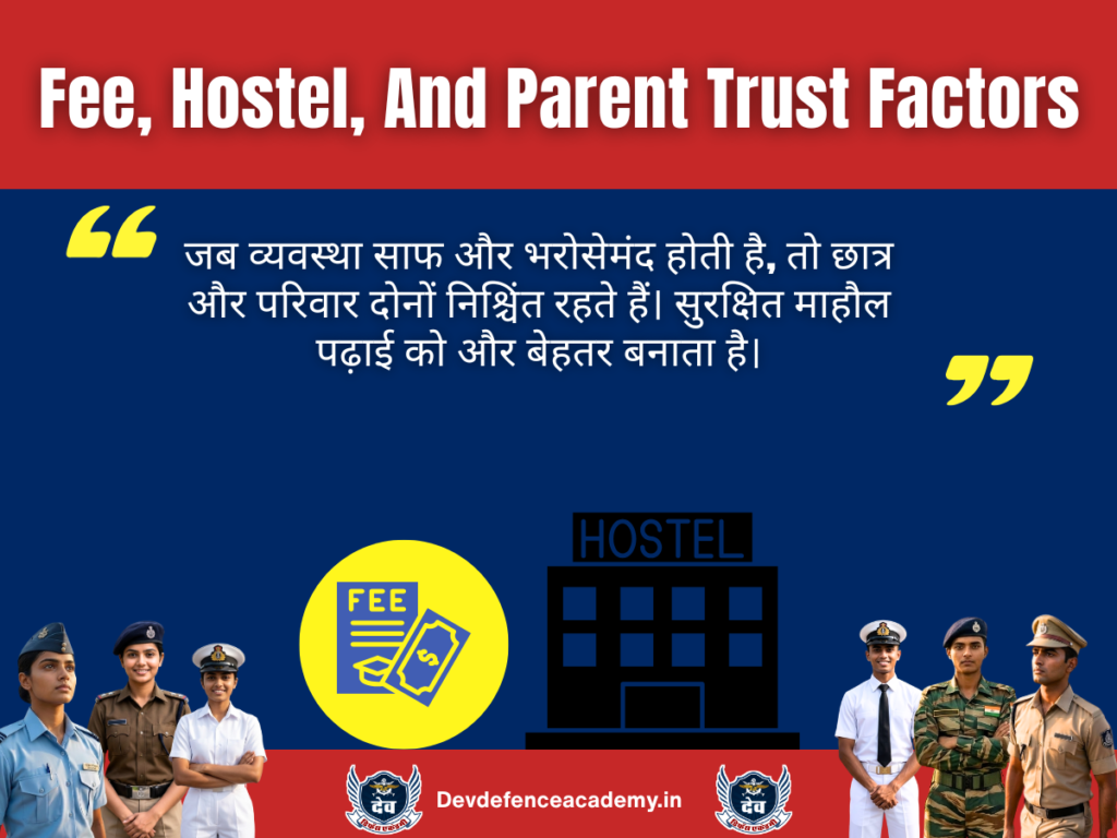 Fee, Hostel, And Parent Trust Factors