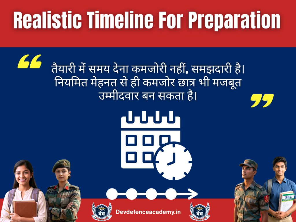 Realistic Timeline For Preparation