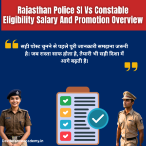 Read more about the article Rajasthan Police SI Vs Constable Eligibility Salary And Promotion Guide