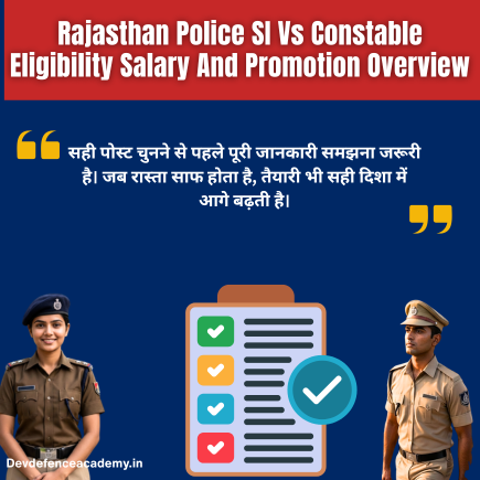 Read more about the article Rajasthan Police SI Vs Constable Eligibility Salary And Promotion Guide