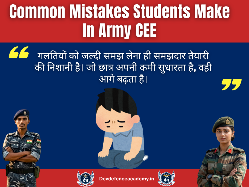 Common Mistakes Students Make In Army CEE