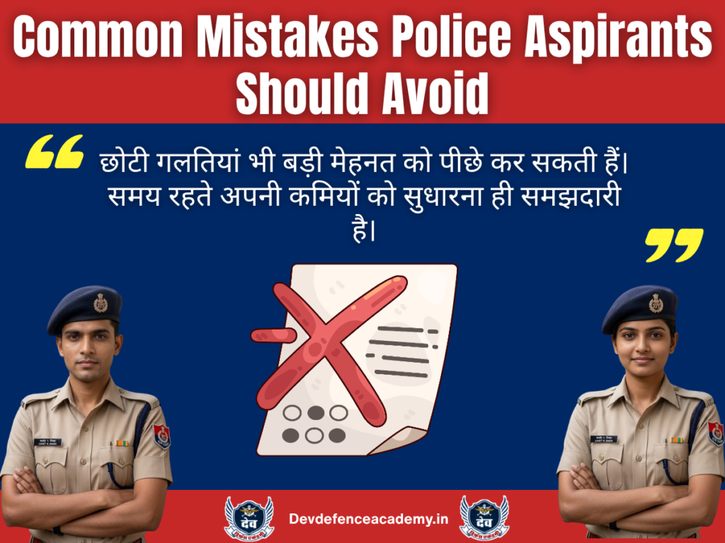 Common Mistakes Police Aspirants Should Avoid