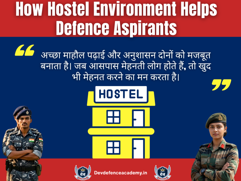 How Hostel Environment Helps Defence Aspirants